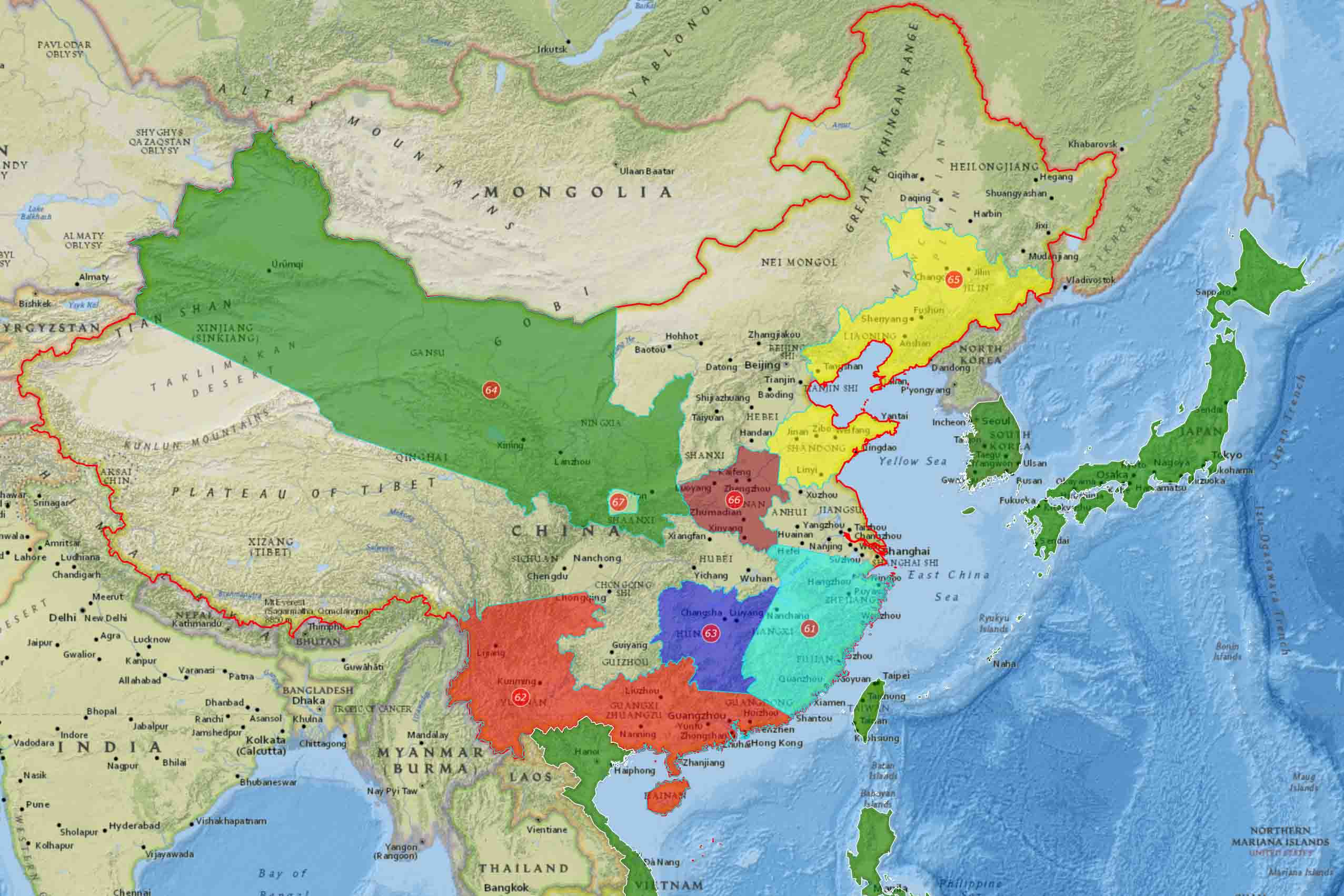 인민해방군 로켓군(PLARF) 지도