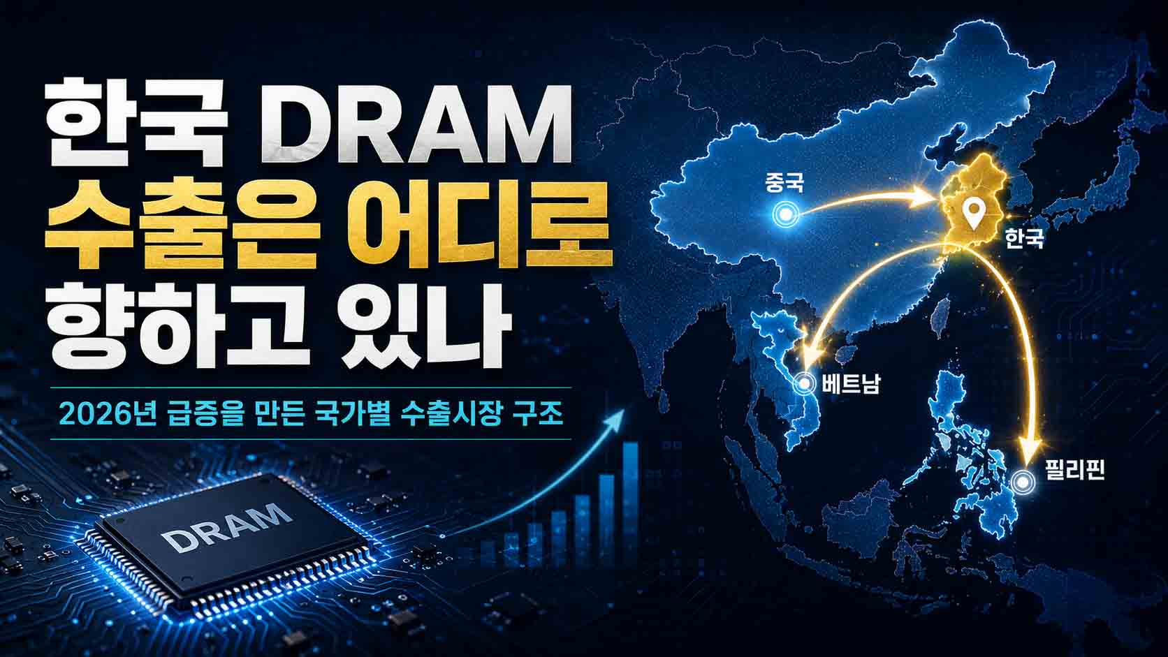 [산업분석] 한국 DRAM 수출은 어디로 향하고 있나?