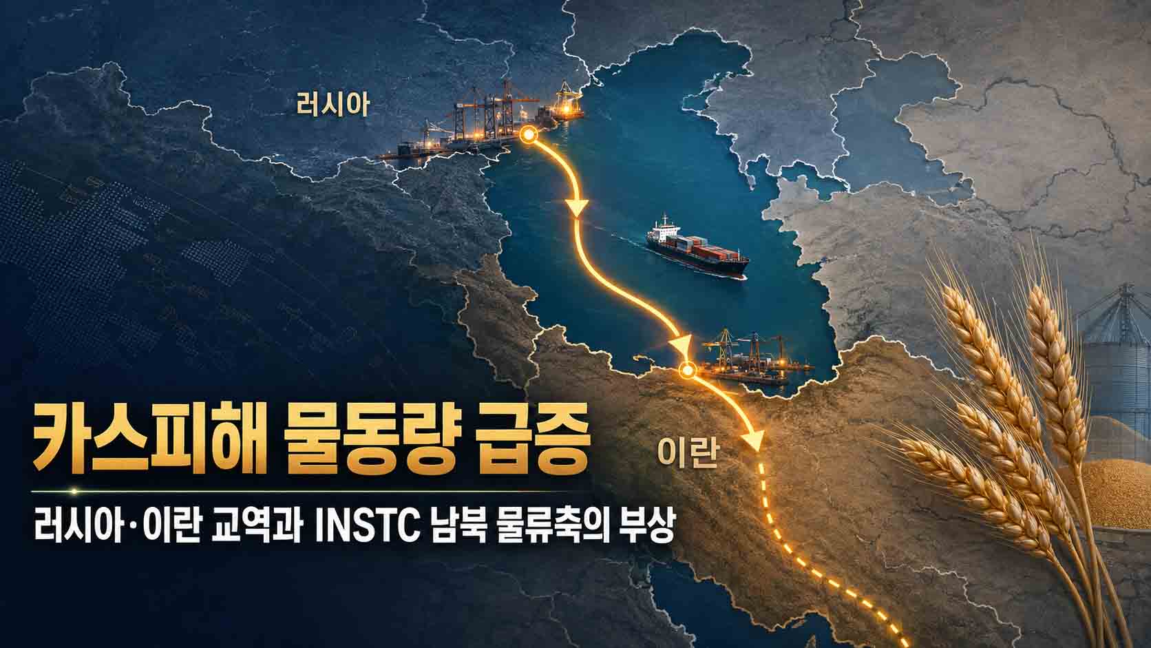 카스피해 물동량 급증