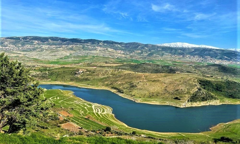 레바논 동부 베카 계곡의 핵심 수자원 시설인 카라온 댐(Qaraoun Dam)